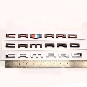 Metal OEM Chevrolet Camaro Trunk Decal Letter Emblem Badge Rs Ss Zl1 Z28 Black